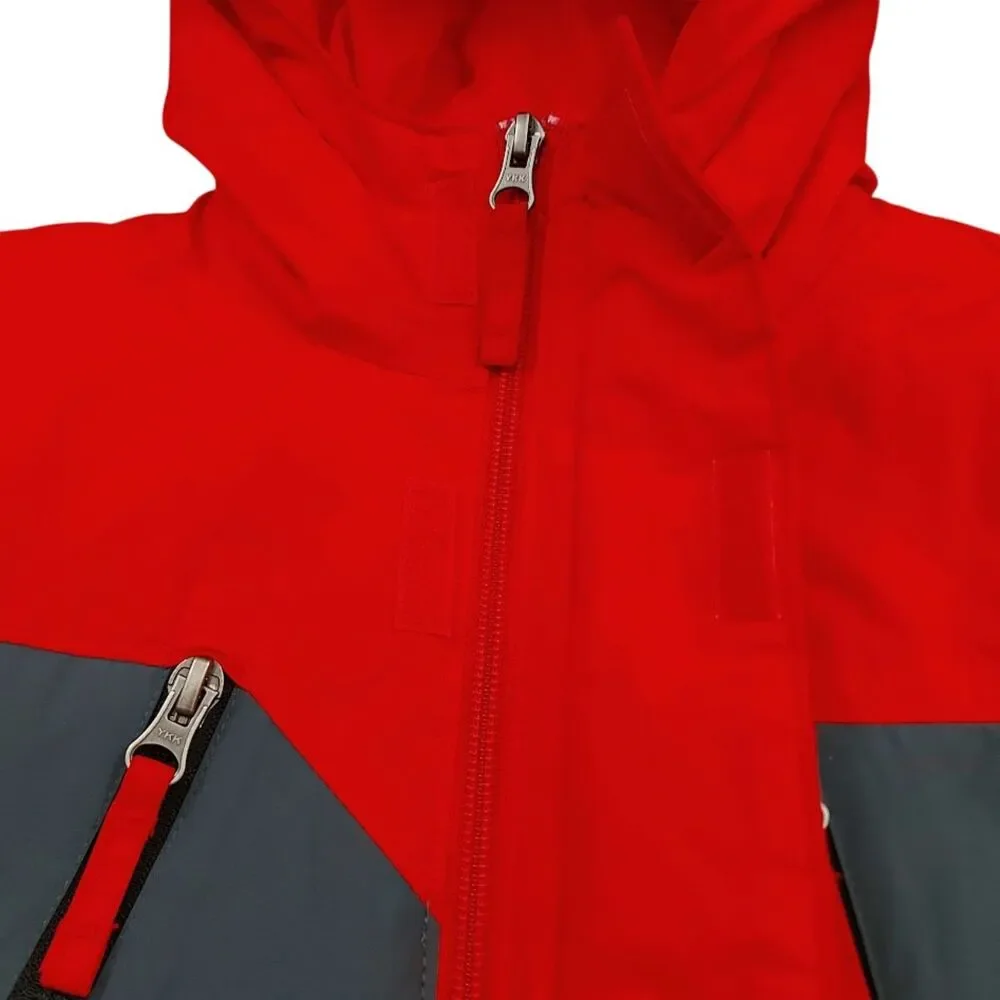 Columbia Kids Jacket 8 Red Gray Insulated Water Resistant Omni-Shield Winter
